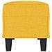 Panca Giallo Chiaro 100x35x41 cm in Tessuto - Foto miniatura 4