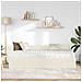 Struttura Letto Angolare con Materasso 2 pcs Crema Velluto - Foto miniatura 3