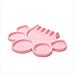 Tavolozza In Silicone Per Trucco Con Porta Pennelli, Tavolozza Per Nail Art E Acquerelli Pink - Foto miniatura 1