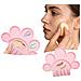 Tavolozza In Silicone Per Trucco Con Porta Pennelli, Tavolozza Per Nail Art E Acquerelli Pink - Foto miniatura 5
