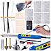 Lutatrice Per Plastica Blue Kong 120w Rbk120w - Regolazione Temperatura 200-600°c | Set Completo Con Zszywacz E 200 Zszywek - Foto miniatura 2