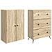 Set di armadi 2 pcs Rovere Sonoma 66 x 34,5 x 90 cm - Foto miniatura 3