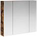 Mobiletto per specchio da bagno Rovere fumé 80 x 14.5 x 70 cm - Foto miniatura 1