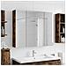 Mobiletto per specchio da bagno Rovere fumé 80 x 14.5 x 70 cm - Foto miniatura 2