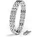 Bracciale Da Uomo Premium ""intense"" In Acciaio Chirurgico 316l, Argento, 20 Cm - Foto miniatura 1