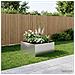 Vaso da giardino Argento 80 x 80 x 40 cm Acciaio zincato - Foto miniatura 2