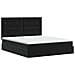 Letto con contenitore e materasso Nero 160 x 200 cm Velluto - Foto miniatura 8