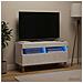 Mobile TV LED Bianco Lucido Legno ingegnerizzato - Foto miniatura 4