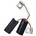 Spazzole di carbone per Bosch GSC 3,5 - 6,3 x 10 x 21,5 mm - coppia - Foto miniatura 2