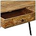Scrivania Con Cassetti In Legno Massello Di Mango 110x50x76 Cm - Foto miniatura 3