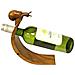 Porta Bottiglie In Legno Suar Wood Indonesiano Intagliato A Mano Lumaca. Ideali Per Esporre E Conservare Bottiglie Di Ottimo Vino, Liquore O, Se Volete, Anche Bottiglie Di Olio D'oliva. - Foto miniatura 3