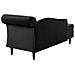 Chaise Longue In Velluto Nero Versione Destra Luiro - Foto miniatura 10
