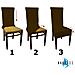 Set 6 Vestisedia Quadrato Antimacchia Made In Italy Marrone - Foto miniatura 4