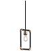 Lampadario A Sospensione Mini 1 Luce Nero, Ottone Naturale, E27 - Foto miniatura 1