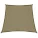 Parasole a Vela in Tela Oxford a Trapezio 2/4x3 m Beige - Foto miniatura 1