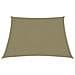 Parasole a Vela in Tela Oxford a Trapezio 2/4x3 m Beige - Foto miniatura 3