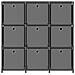 Mobile con 9 Scatole a Cubo Grigio 103x30x107,5 cm in Tessuto - Foto miniatura 3