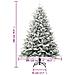 Albero di Natale Artificiale con Neve Verde 180 cm PVC e PE - Foto miniatura 4