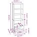Credenza Marrone Miele 60x35x180 Cm In Legno Massello Di Pino - Foto miniatura 2