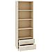 Credenza Marrone Miele 60x35x180 Cm In Legno Massello Di Pino - Foto miniatura 5