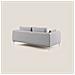 Plano Divano Lineare In Microfibra Tecnica T11 Grigio - Foto miniatura 3