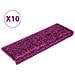 Tappetini per Scale 10 pz 65x21x4 cm Viola - Foto miniatura 1