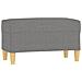 Panca Grigio Scuro 70x35x41 Cm In Tessuto - Foto miniatura 2