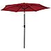 Hapuna Ombrellone Rotondo Diritto Diametro 2,70m Rosso - Foto miniatura 1