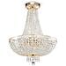 Lampadaro Contemporaneo Bella Metallo Oro 8 Luci Diffusori Metallo - Foto miniatura 1