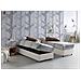 Letto Piazza E Mezza Camilla, Letto Contenitore Con Rivestimento In Tessuto, 100% Made In Italy, Apertura Laterale, Adatto Per Materasso Cm 120x190, Bianco - Foto miniatura 1