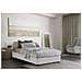 Letto Piazza E Mezza Camilla, Letto Contenitore Con Rivestimento In Tessuto, 100% Made In Italy, Apertura Laterale, Adatto Per Materasso Cm 120x190, Bianco - Foto miniatura 2