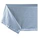 Tovaglia Cucina Soggiorno In Cotone Con Orlo A Giorno In Tinta Unita Vari Colori Ajour 140x300cm Blu Melange - Foto miniatura 3
