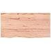 Ripiano Muro Marrone Chiaro 80x40x2 cm Massello Rovere Trattato - Foto miniatura 2