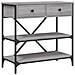 Tavolino Consolle Grigio Sonoma 75x34,5x75cm Legno Multistrato - Foto miniatura 2