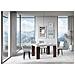 Tavolo Allungabile 90x130/390 Cm Roxell Mix Piano Bianco Frassino - Gambe Noce - Bianco Frassino /noce - Foto miniatura 4