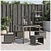 Sgabelli Giardino Con Cuscini 4pz Grigi 41x41x36cm Polyrattan - Foto miniatura 3