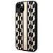 Cover Per Iphone 14 Pu Monogram Stripe, Nero - Foto miniatura 1