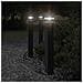 Lampade Da Terra Per Esterni 3pz Nere 80 Cm In Alluminio - Foto miniatura 1