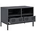 Mobile Tv Antracite 68x39x43,5 Cm In Acciaio Laminato A Freddo - Foto miniatura 6