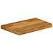 Piano Tavolo Bordi Vivi 50x20x2,5 Cm In Legno Massello Di Mango - Foto miniatura 2