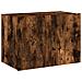 Mobile TV a Parete con Luci LED Rovere Fumo 60x35x41 cm - Foto miniatura 5