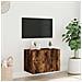Mobile TV a Parete con Luci LED Rovere Fumo 60x35x41 cm - Foto miniatura 9