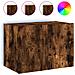 Mobile TV a Parete con Luci LED Rovere Fumo 60x35x41 cm - Foto miniatura 1