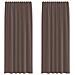 Tende In Voile Con Linguetta 2 Pz Marrone - Foto miniatura 1