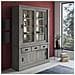 Vetrina Anthony67120 Con 2 Ante Vetro E 3 Cassetti Colore Ancona Oak Stile Shabby - Foto miniatura 1