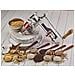 30018 Mulino Grano Manuale In Ghisa Per Macinare Caffè, Mais, Avena, Regolabile Cromato - Foto miniatura 8