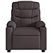 Poltrona Reclinabile Marrone Scuro in Tessuto - Foto miniatura 6