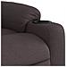 Poltrona Reclinabile Marrone Scuro in Tessuto - Foto miniatura 8