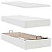 Letto Pouf con Materasso Bianco 90x200 cm Similpelle - Foto miniatura 8