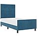 Struttura Letto  Blu Scuro 90x200 cm Velluto - Foto miniatura 1